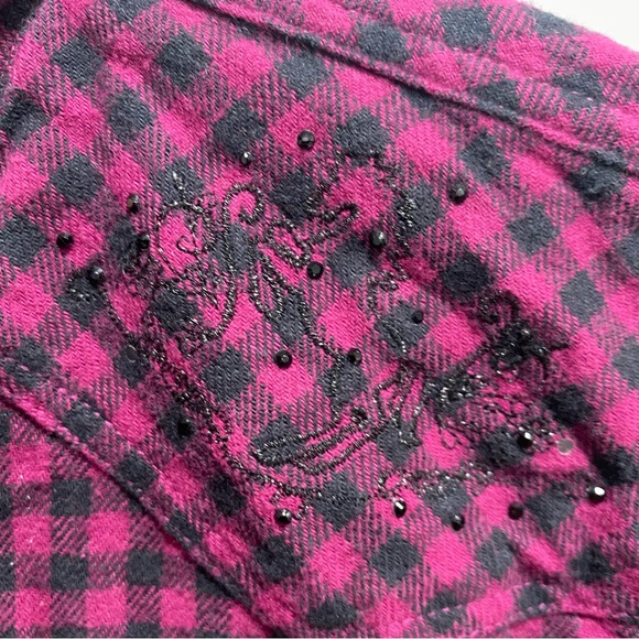Women’s Bit &‎ Bridle Western Flannel Snap Down size XL Horse Embellishments - Picture 3 of 7
